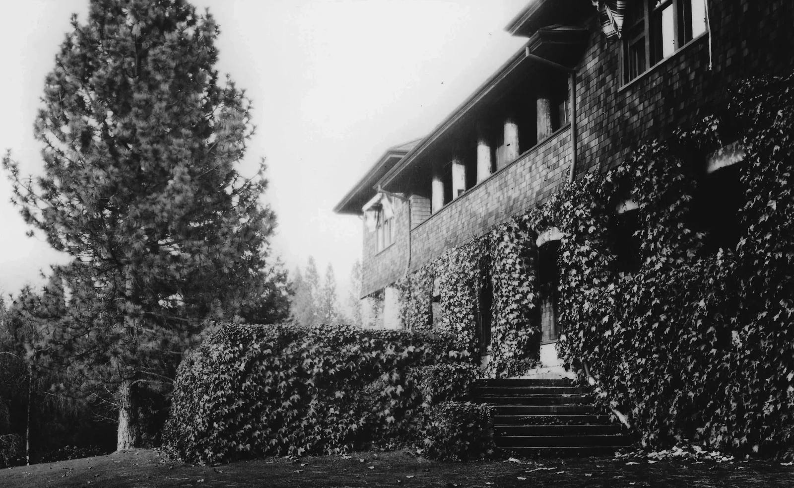 Front terrace historical photo of nevada county estate