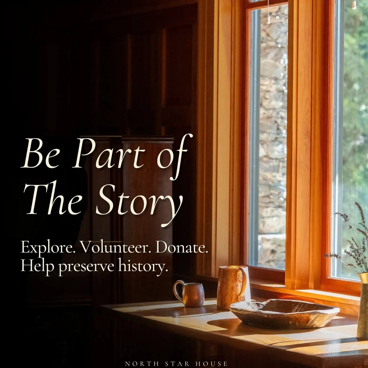 Call to action to join the story unfolding in historic preservation