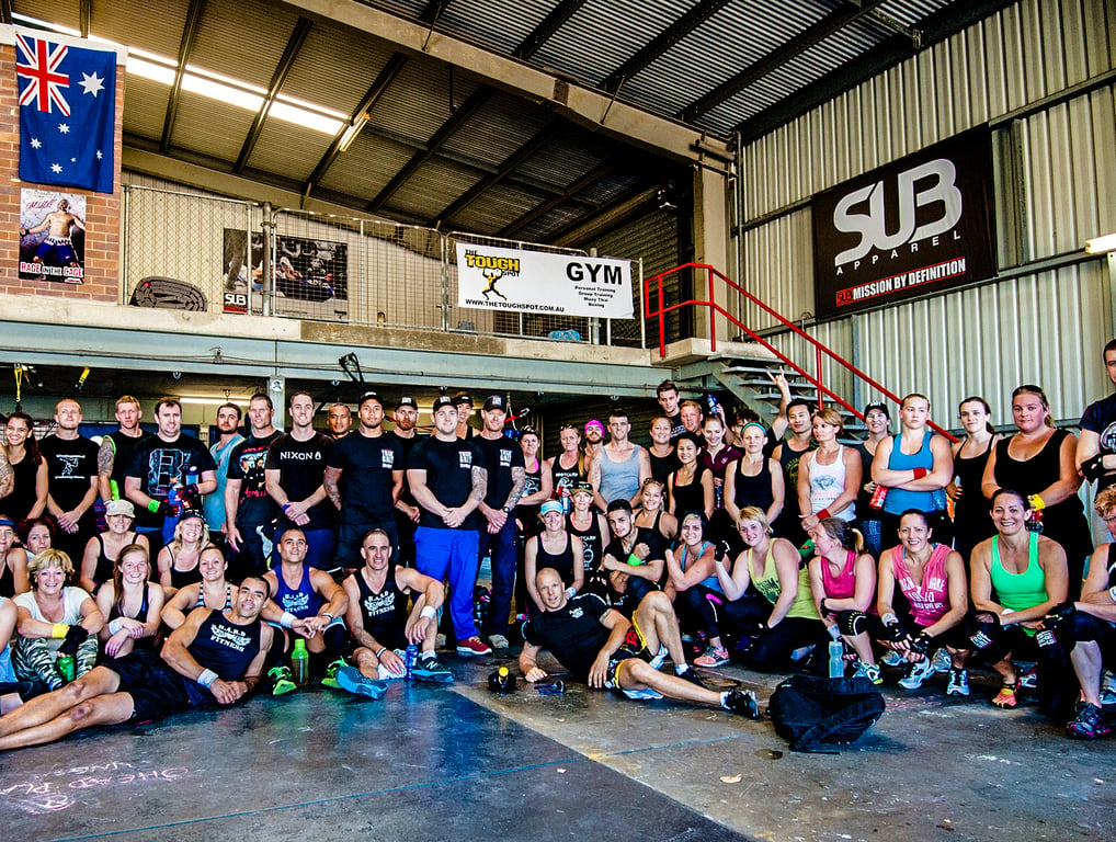 THE TOUGH SPOT Albion — group training session with 50+ members