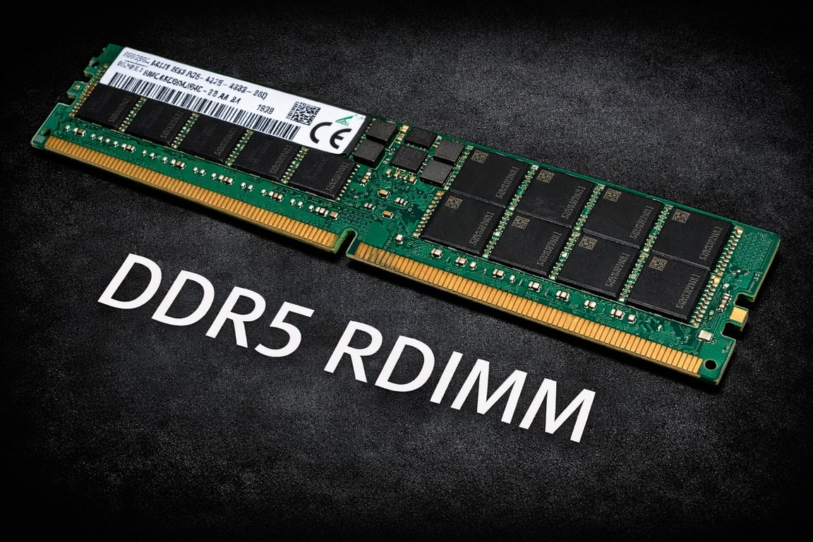 Imagem de um módulo de memória DDR.