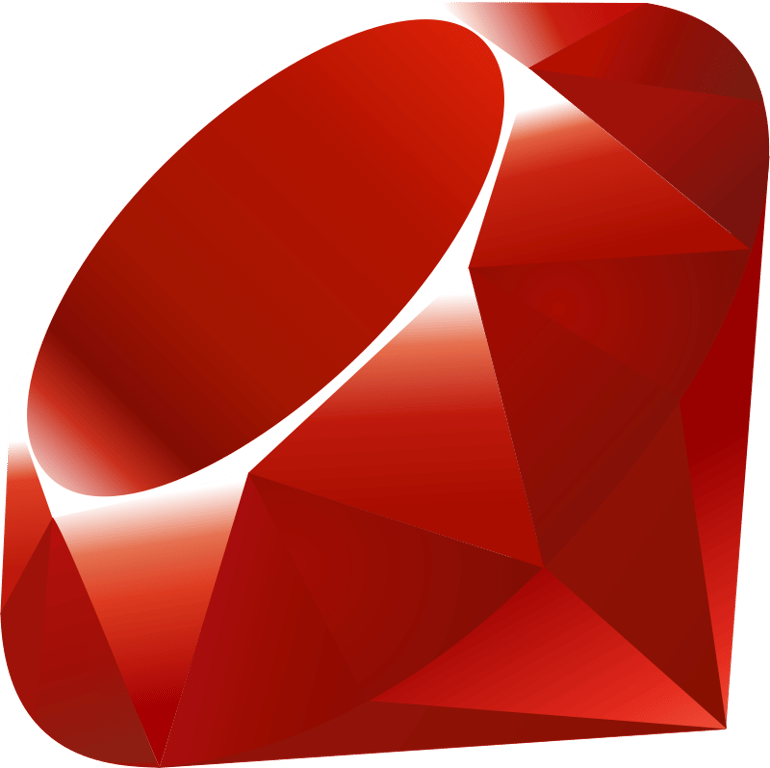 Logo da linguagem de programação Ruby