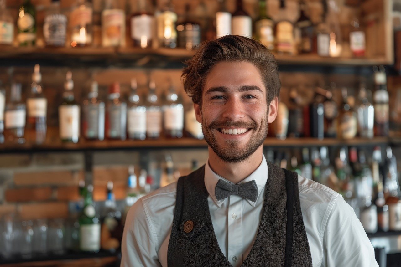 Bartender Smiling