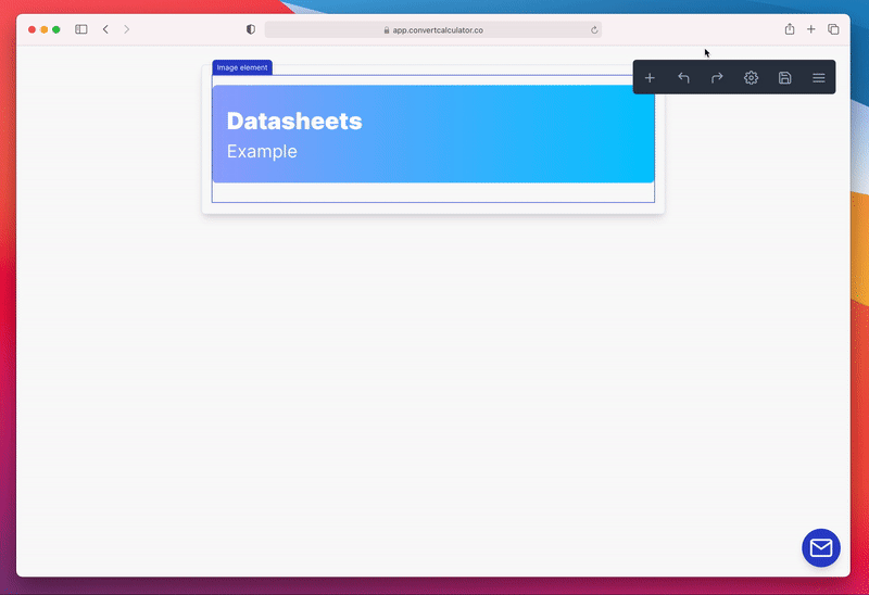 Adding datasheets