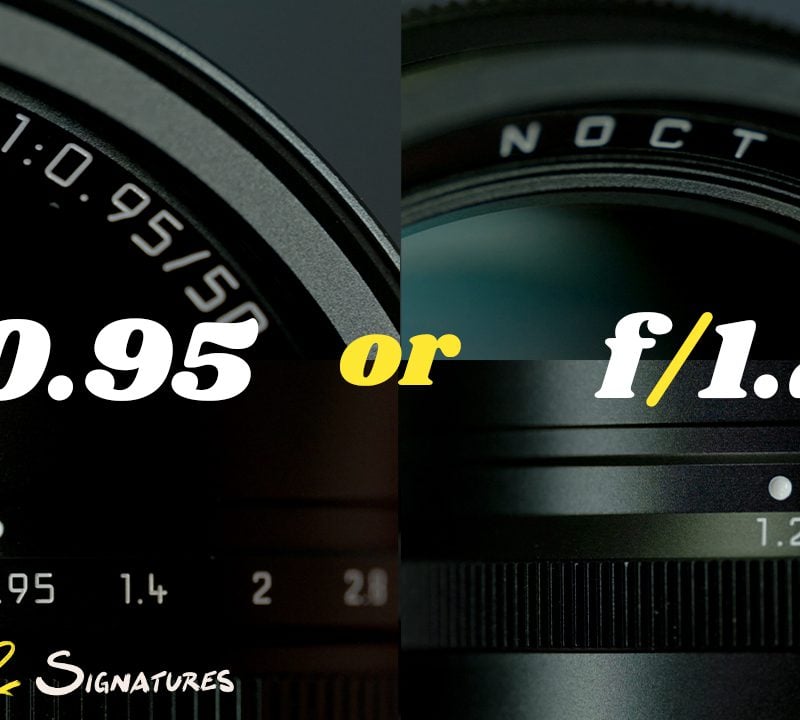 Thumbprints & Signatures: Leica 50mm f1.2 & 0.95 Noctilux ASPH