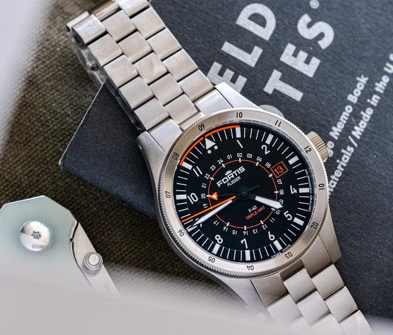 On the Wrist: More than a GMT – The Fortis Flieger F-43 Triple GMT