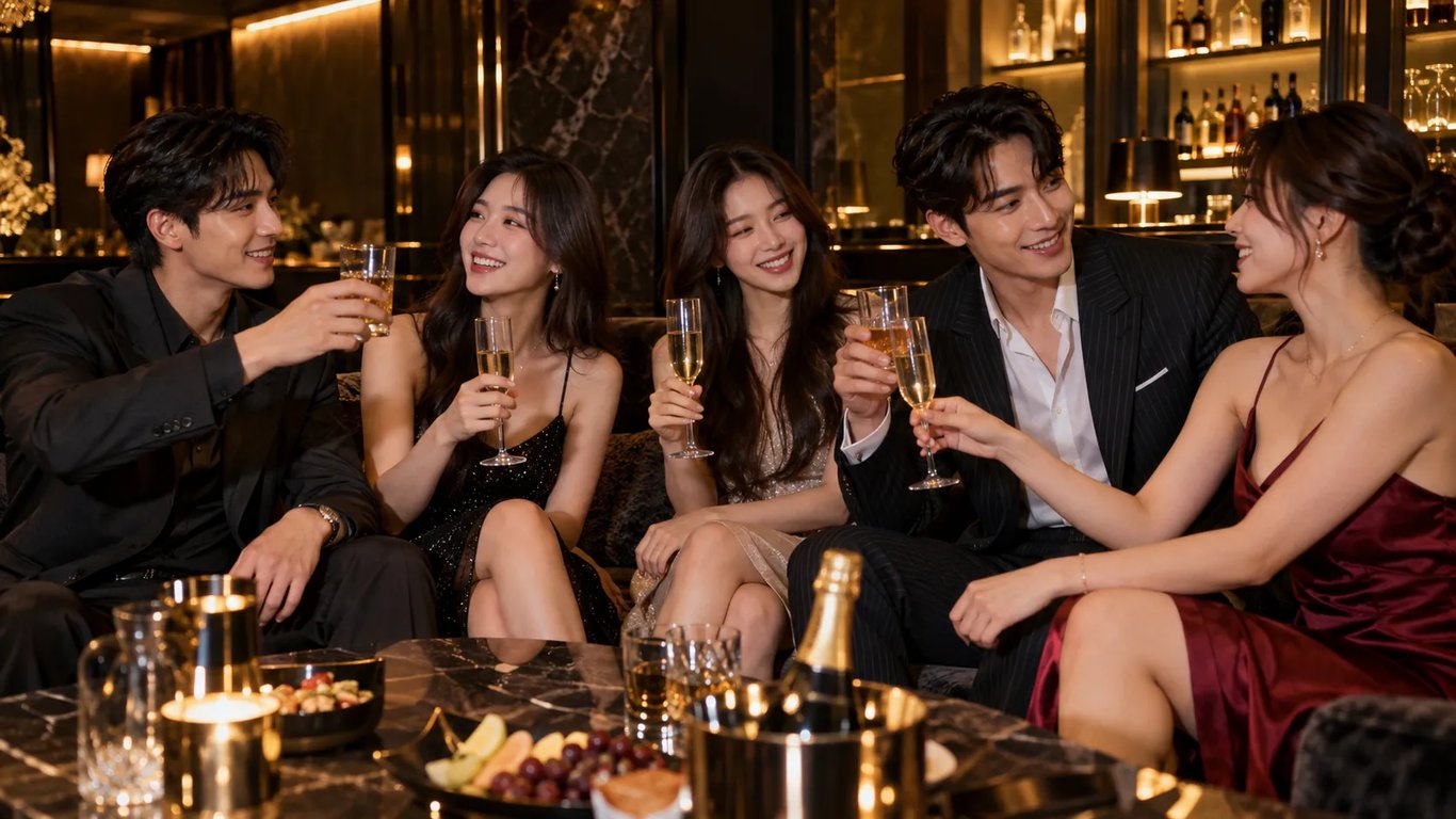 속초 호스트바에서 손님을 맞이하는 호스트 모습