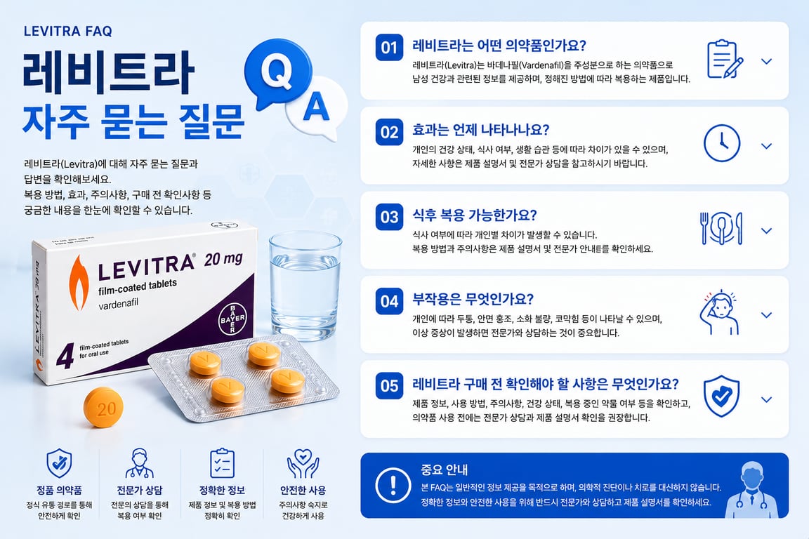 레비트라 FAQ