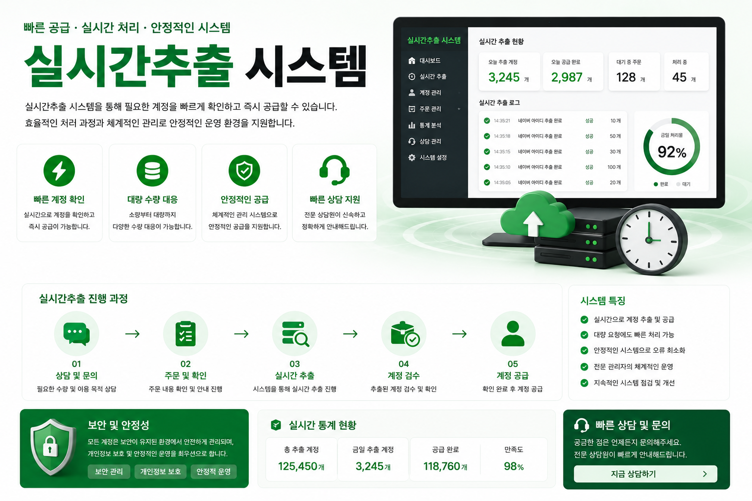 실시간추출 시스템