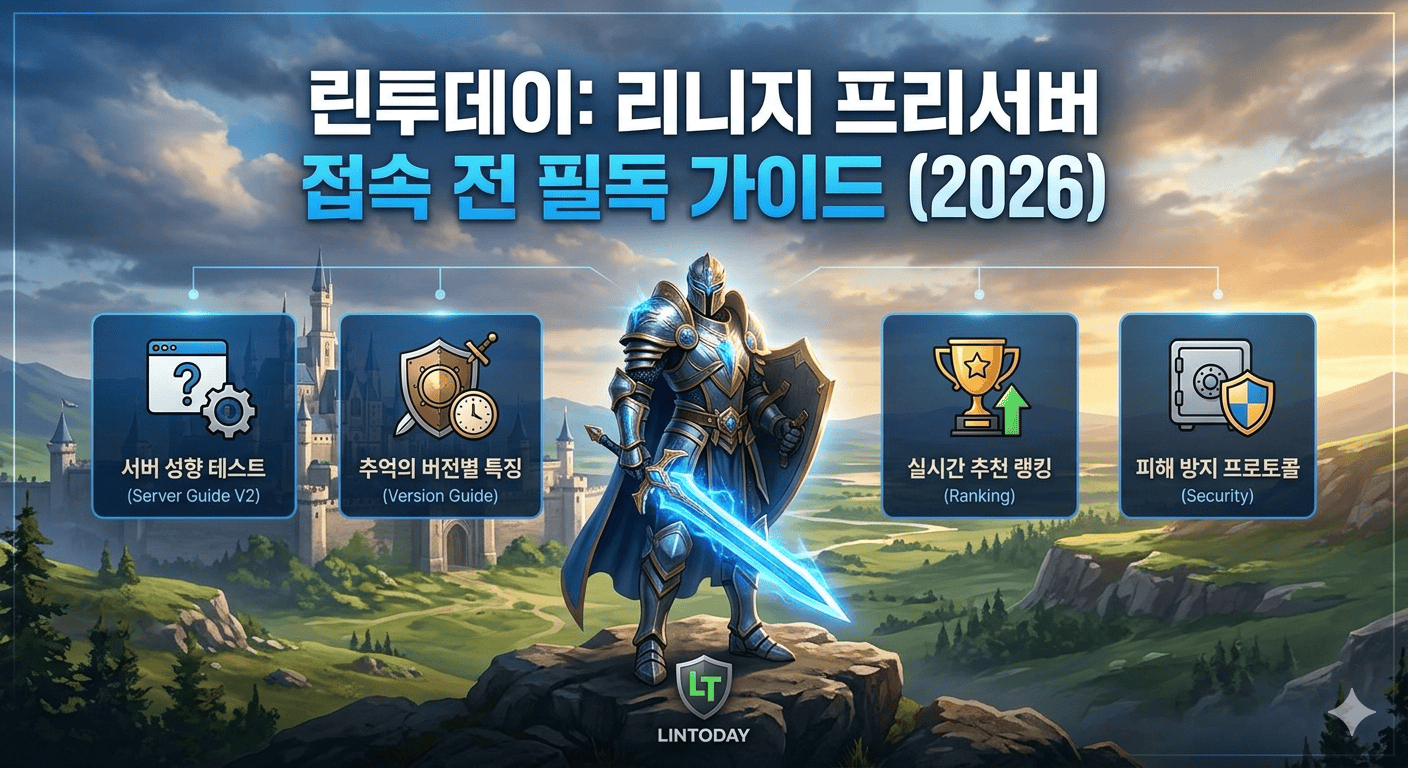 리니지 투데이 홍보 사이트 및 실시간 오픈 캘린더 가이드 대표 이미지