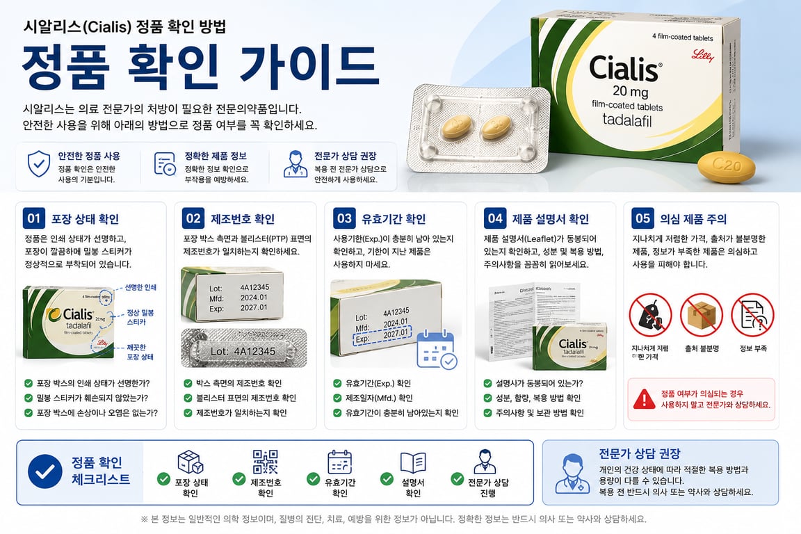 정품 확인 가이드