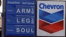 Gas prices cost arm, leg, soul, and kids meme