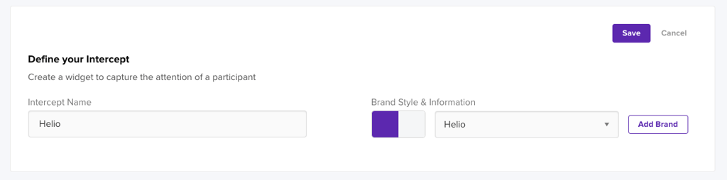 Survey brand styling