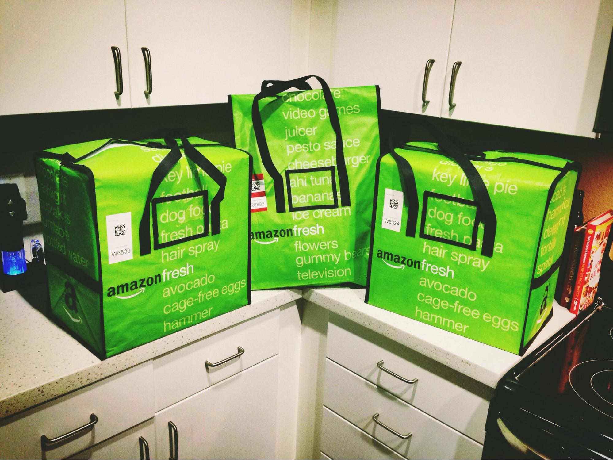 Amazon Fresh delivery. 