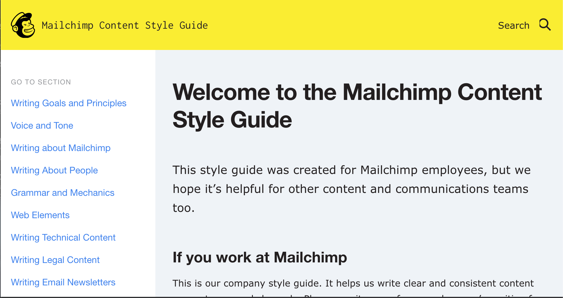 How Mailchimp chunks information. 