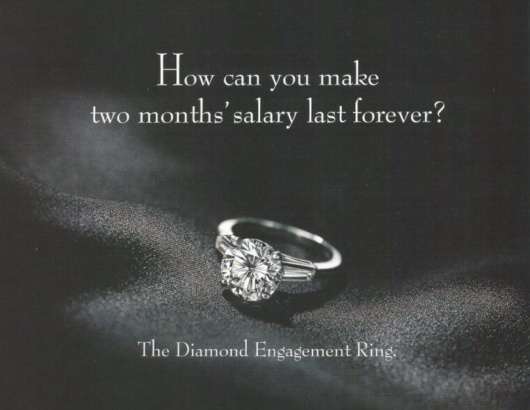 De Beers engagement ad. 