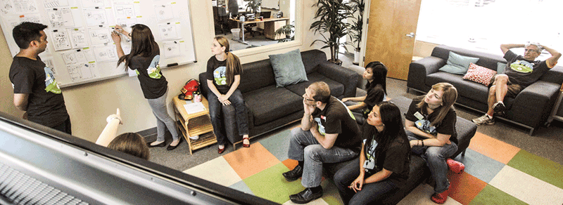 People at a design meeting