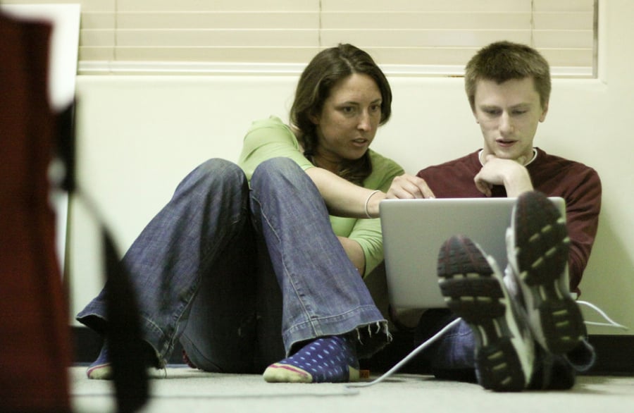 The observing user research method.