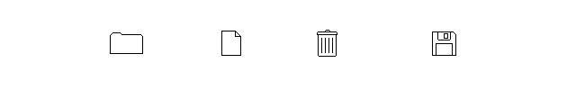 skeuminimalism icons