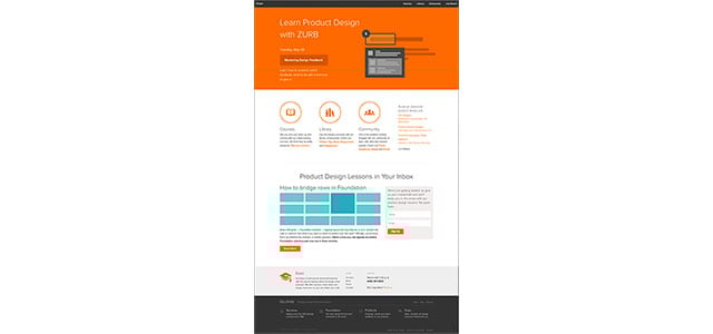 skeuminimalism used on a webpage