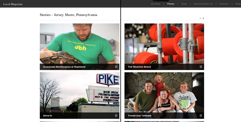 An example of symmetrical balance in website design.
