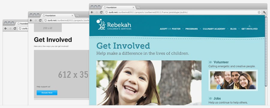 Hero elements stand out even in wireframes and sketches.
