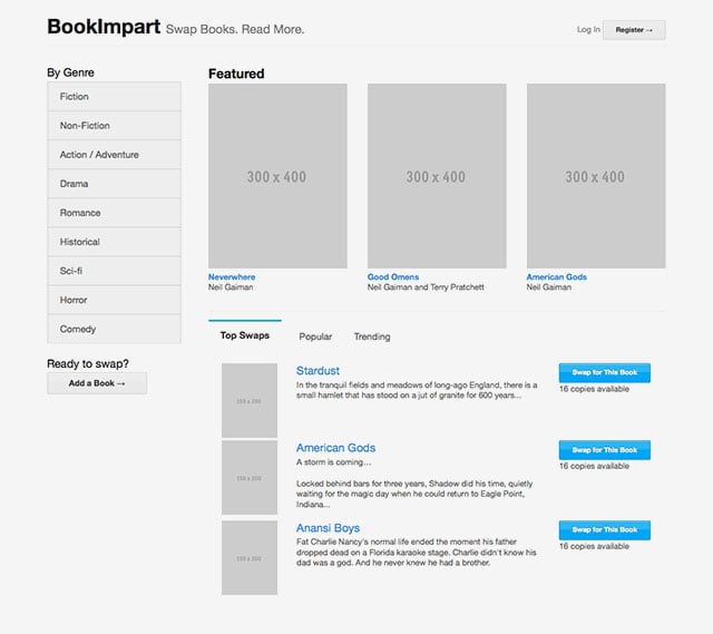 hifi wireframe ui design
