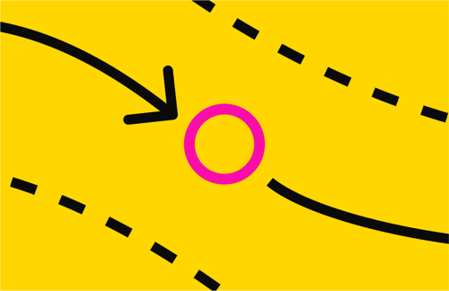 journey mapping pinpoint contour arrow
