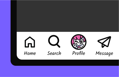 Mobile navigation template