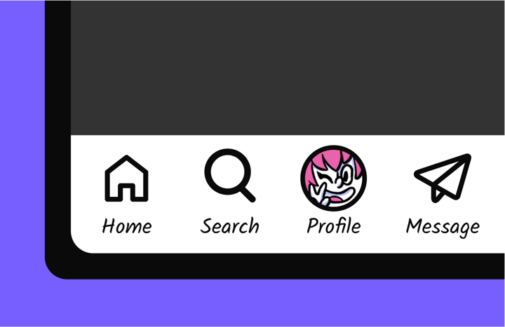 Mobile navigation template