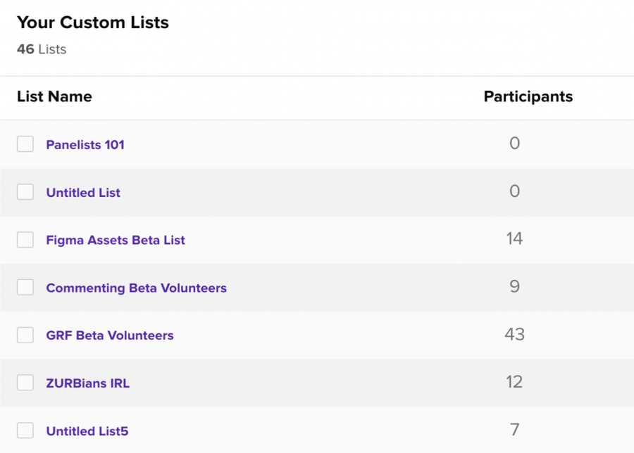 create a list panel in minutes