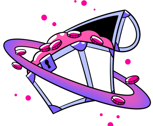 research repository illustration - treasure chest