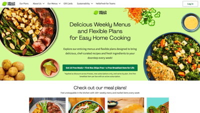 Hellofresh membership offer page