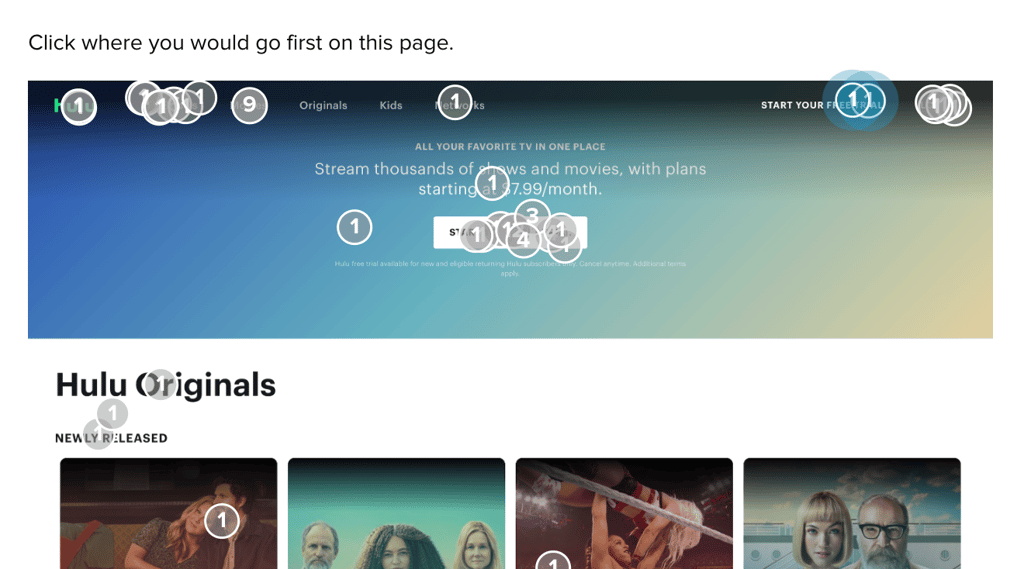 Filtering allows you to target one click or action. 