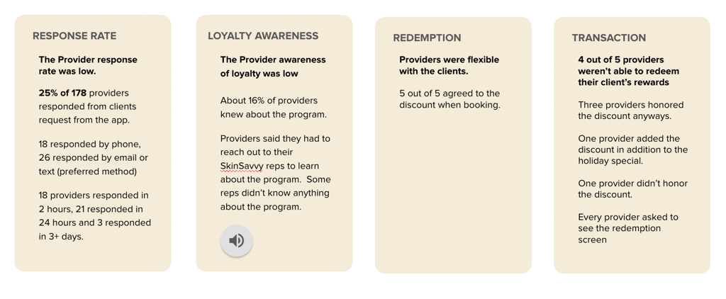 Understand experiences with feedback.