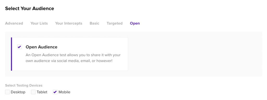 Target your audience based on device type.