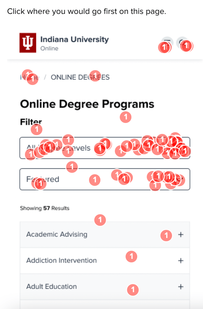click testing on mobile for design quality 