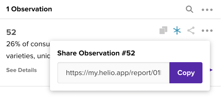 Share observation