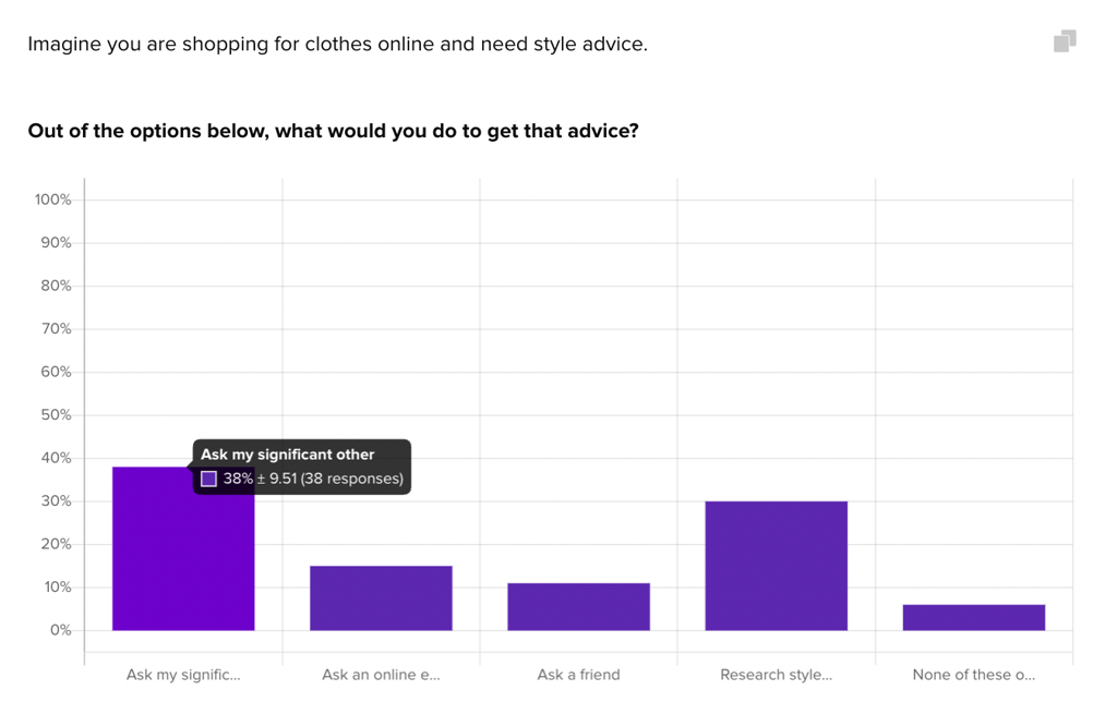 Style advice scenario data
