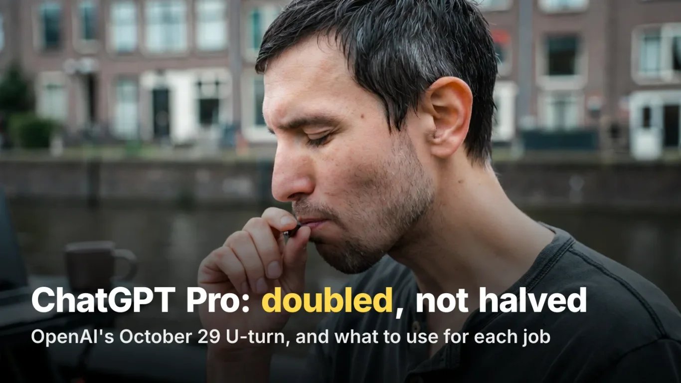 ChatGPT Pro Limits Doubled, Not Halved: OpenAI's U-Turn