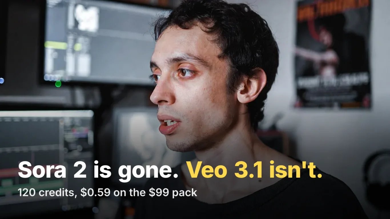 Sora 2 vs. Veo 3: Veo 3.1 ab 120 Credits