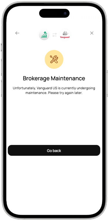 brokerage maintenance screen