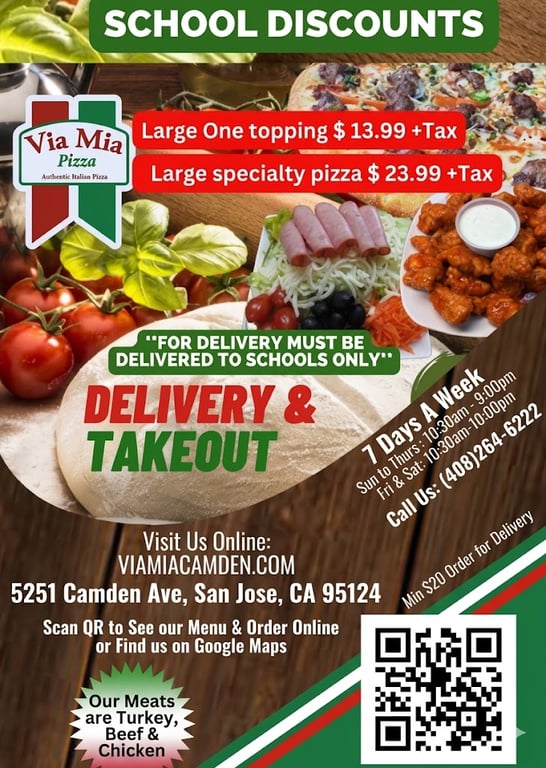 Via Mia Pizza Special Offer