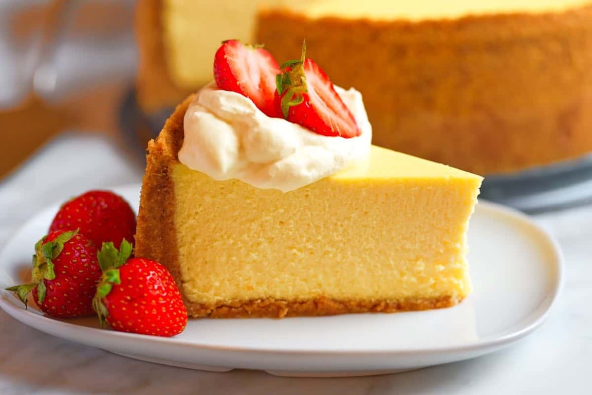 Two Pieces New York Cheesecake