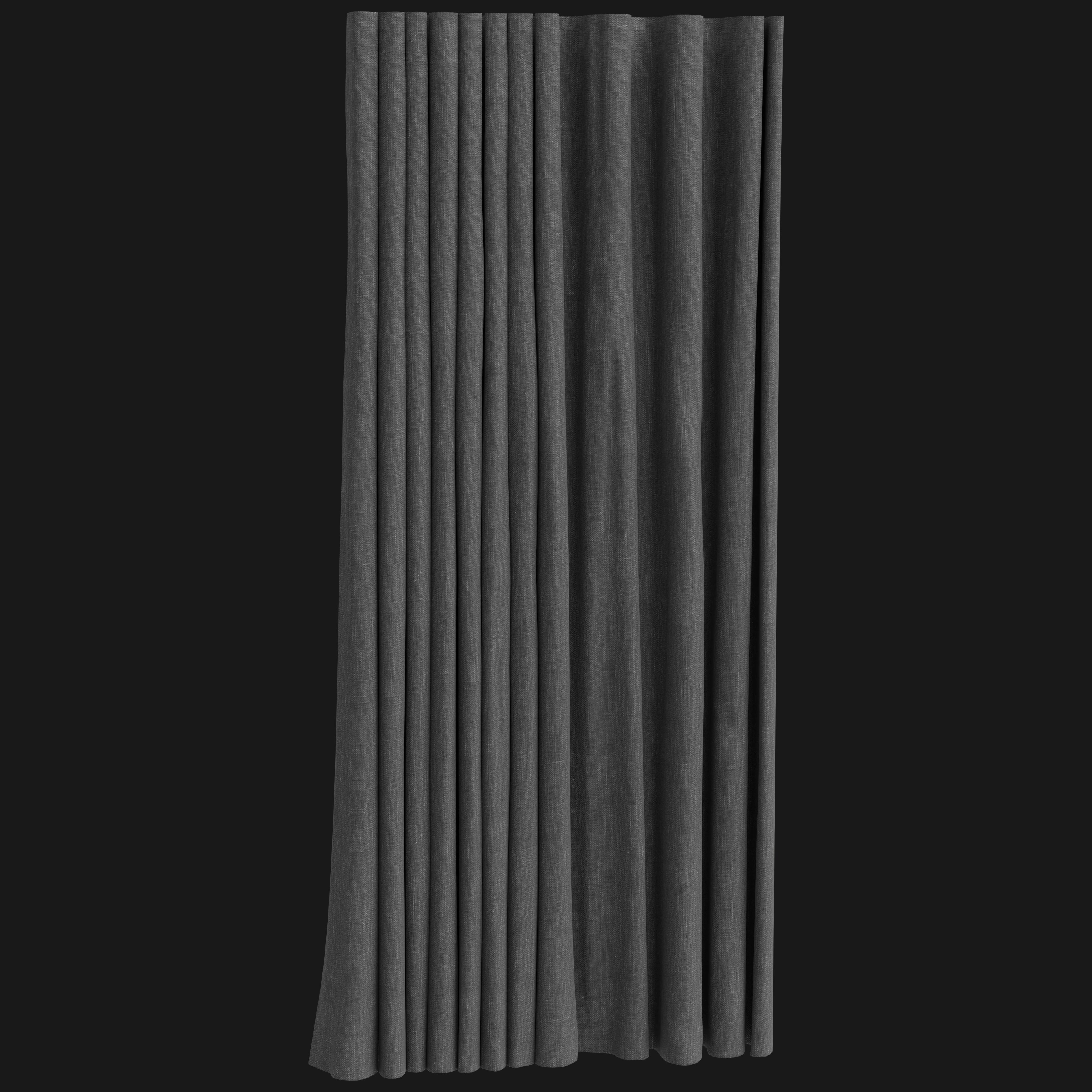 Curtain Drapes 3D Model - A23D