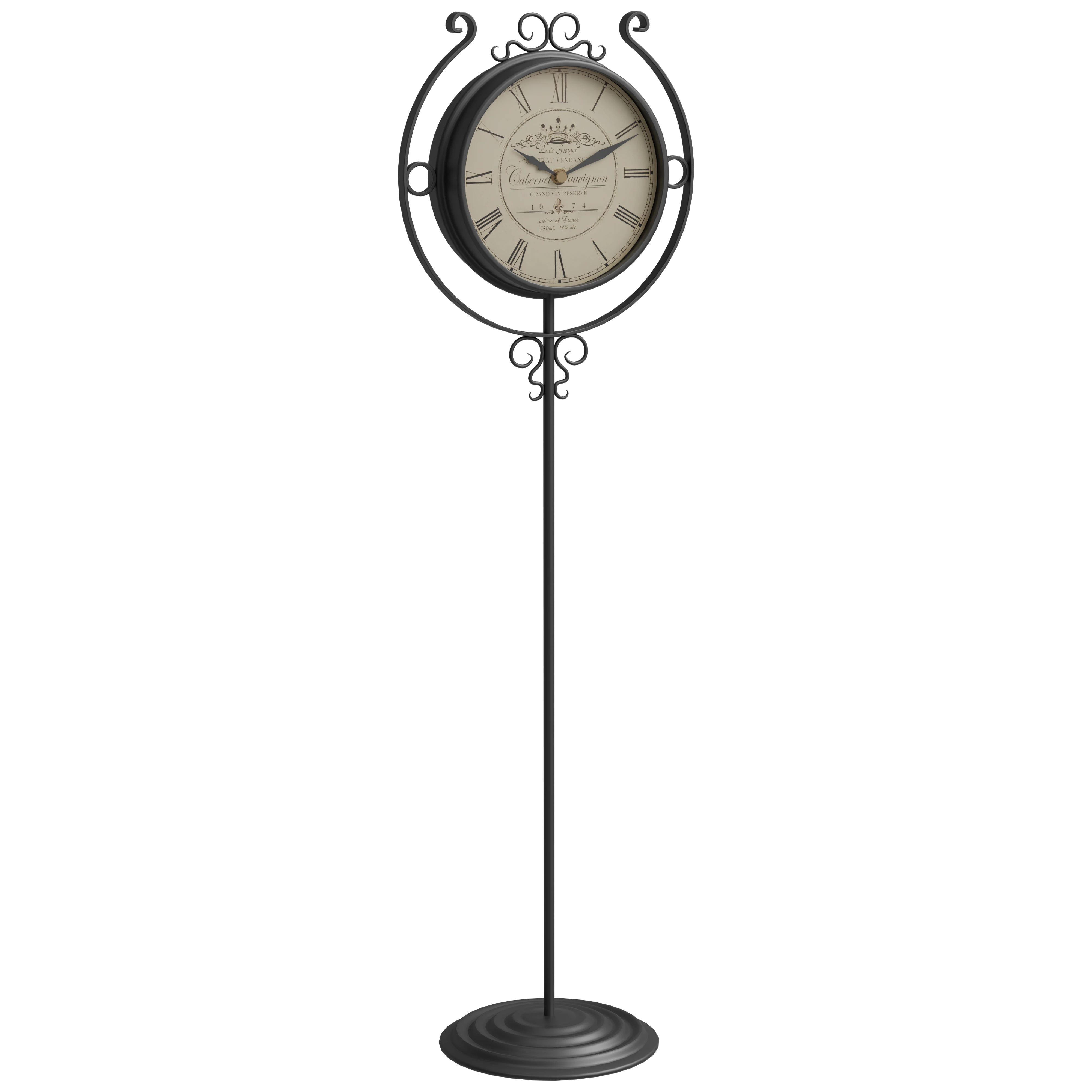 Floor Standing Clock 3D Model - A23D