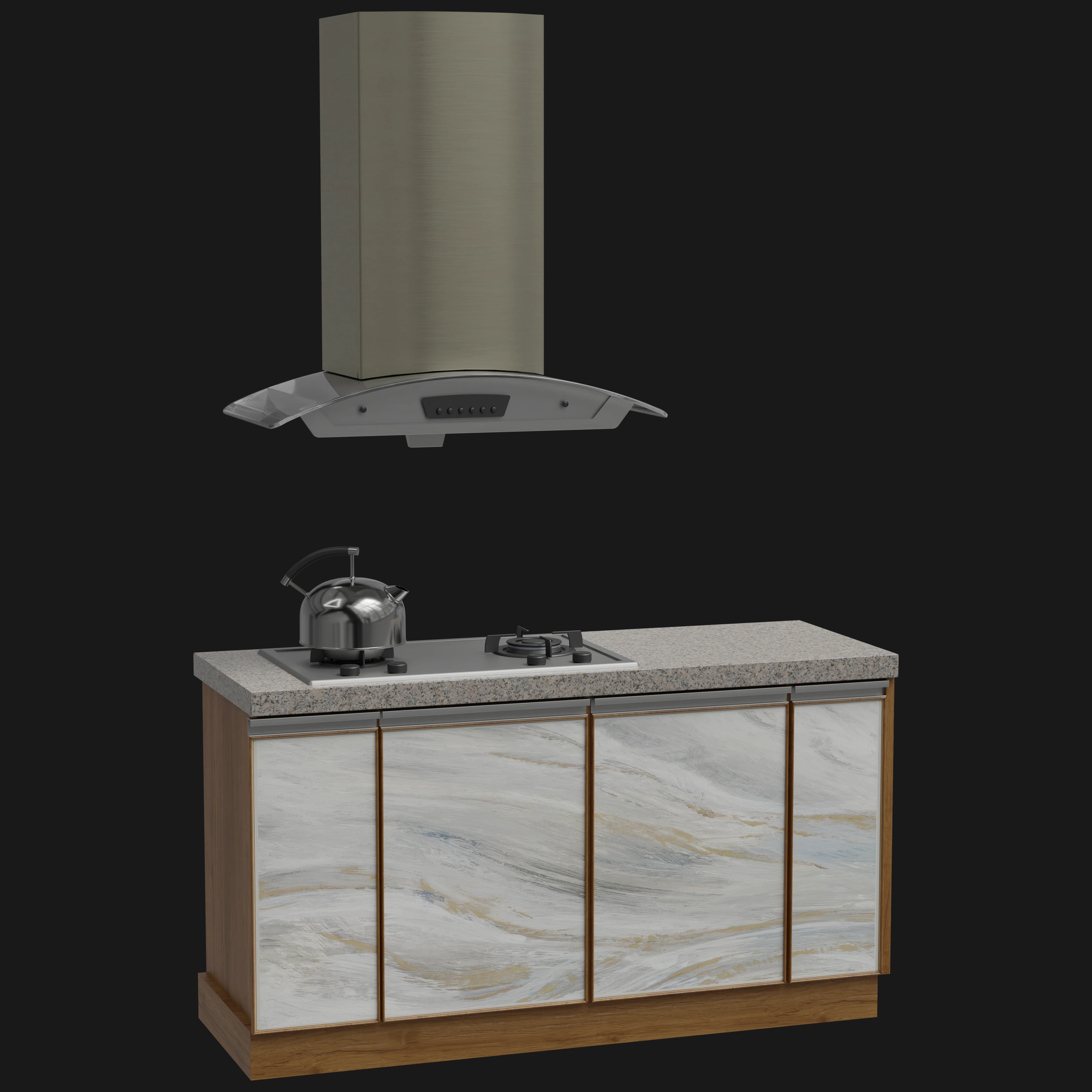 Kitchen Rack 3D Model - A23D