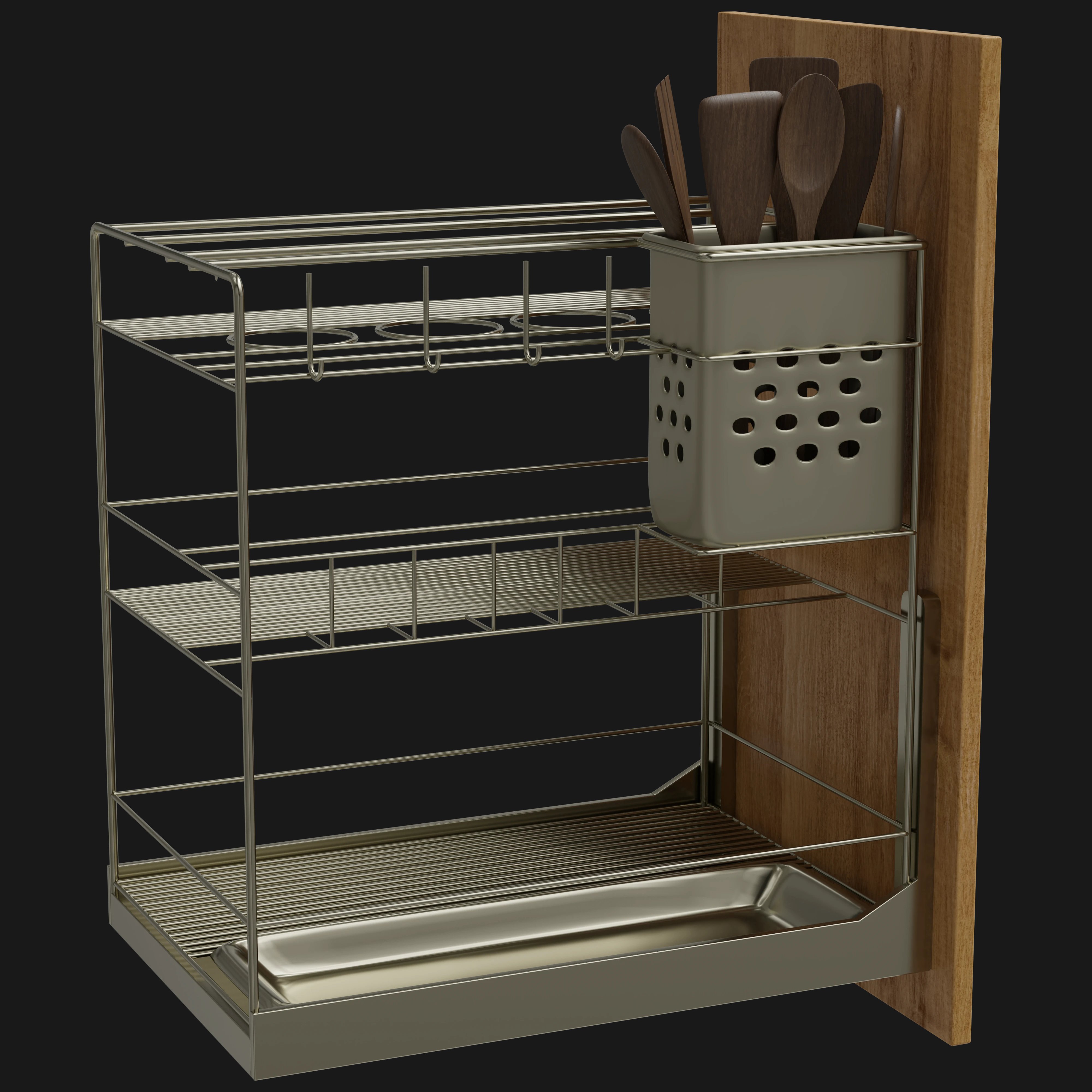 Kitchen Rack 3D Model - A23D