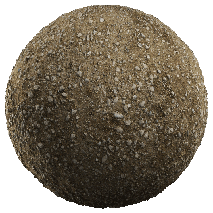 Natural Gravel PBR Texture - A23D