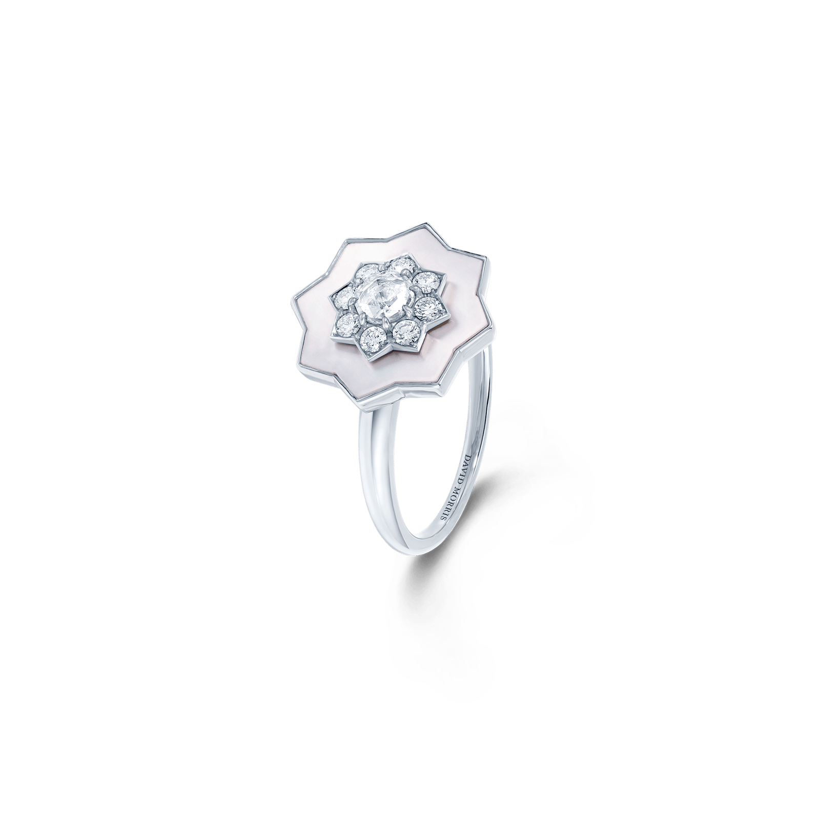 Astra ring, mother of pearl