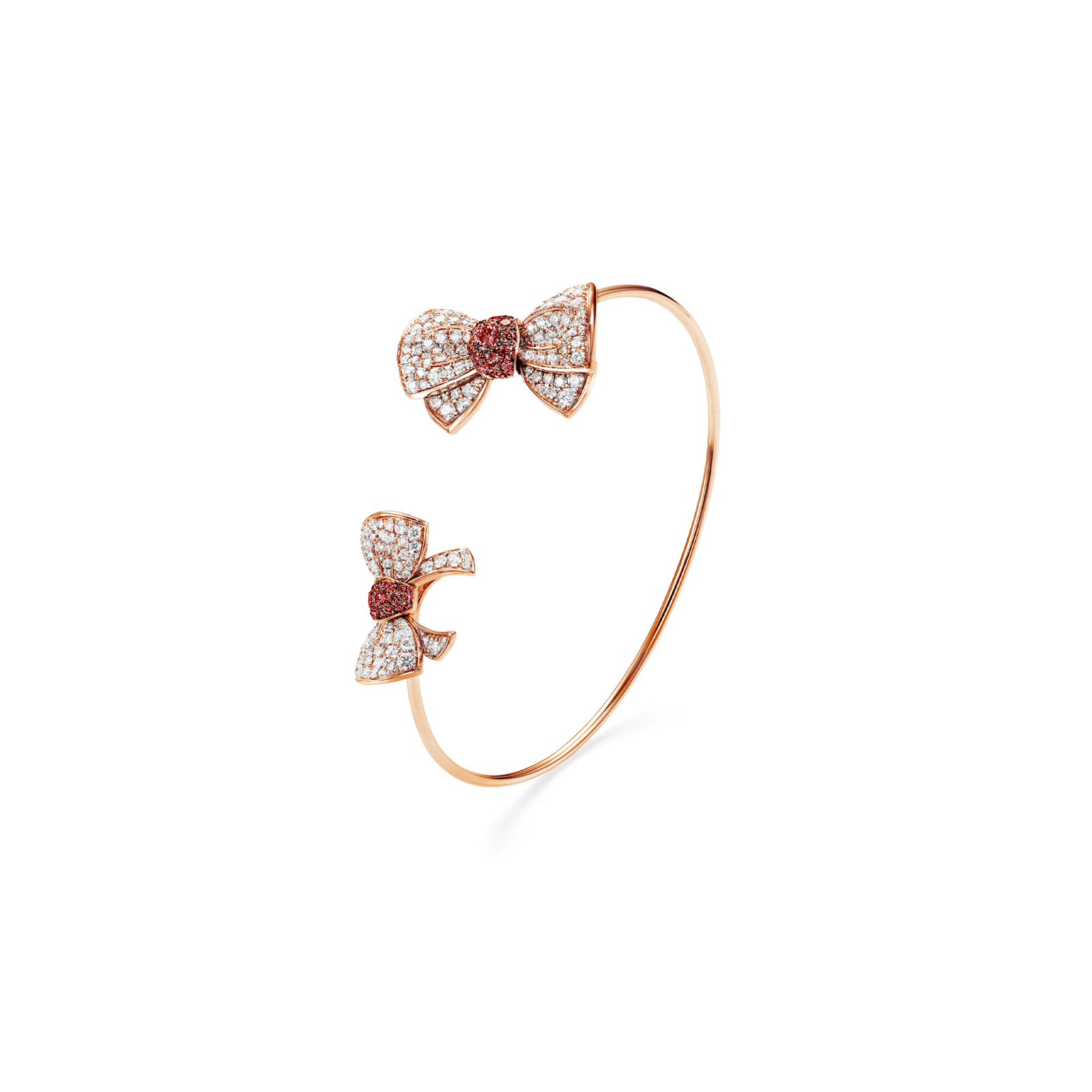 Beaux double bangle ruby